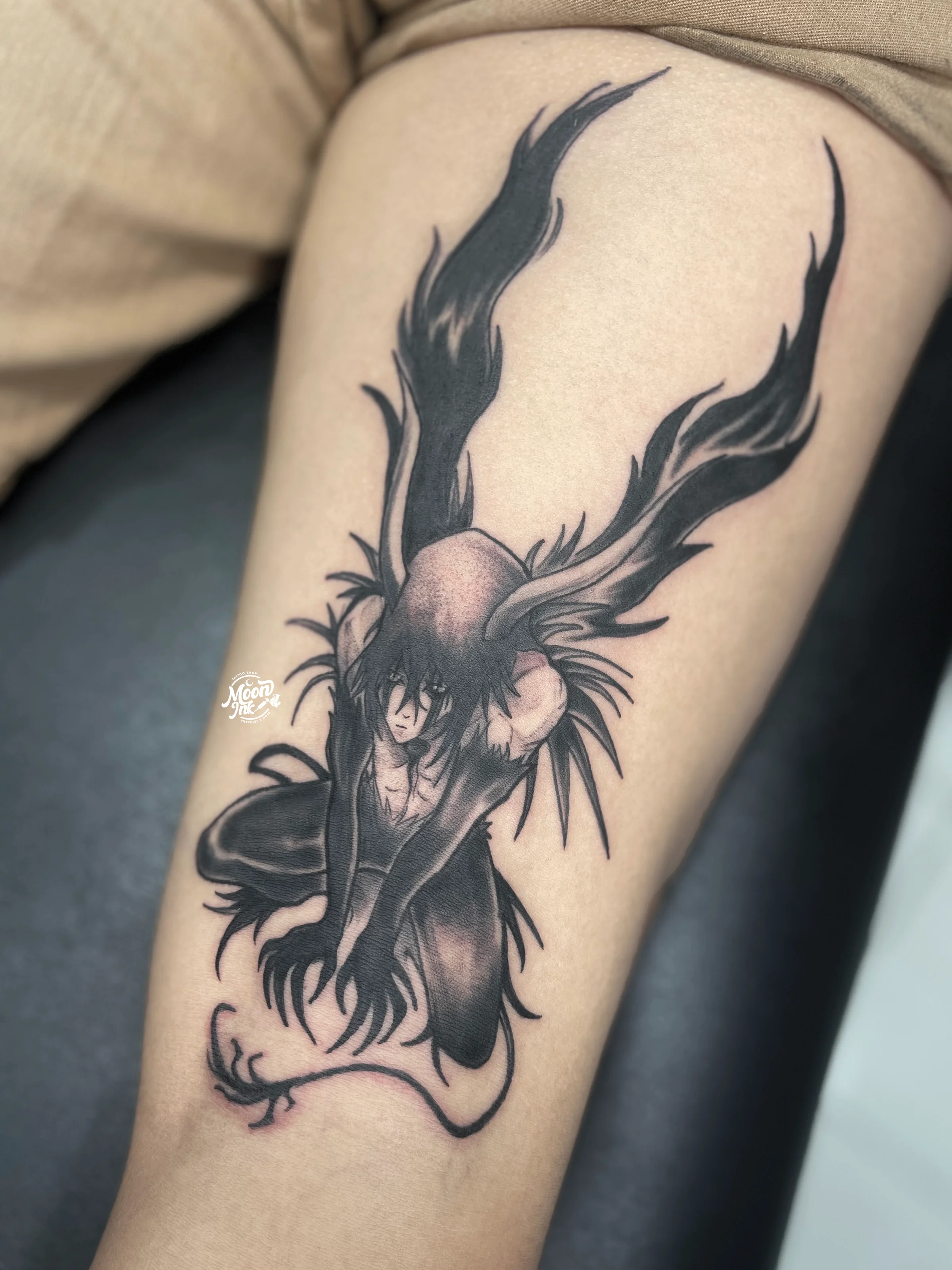 Tatouage Bleach noir et blanc